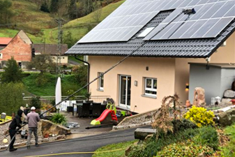 Aufdachanlagen Bürste mit Stangen